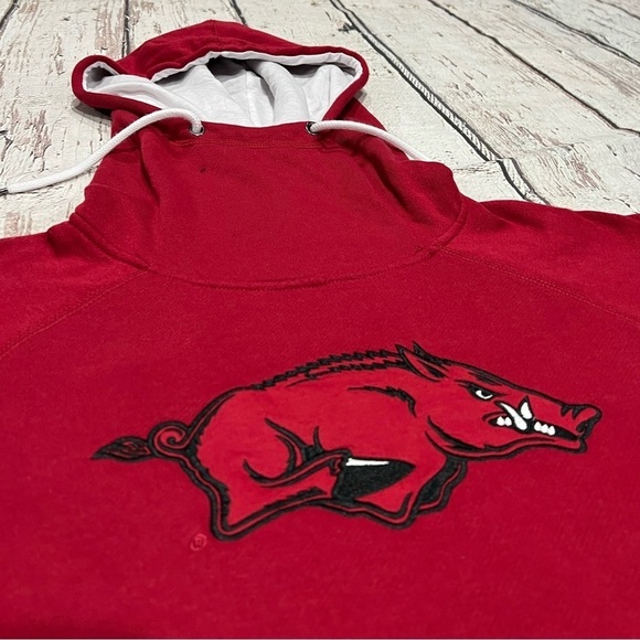 Women's Univeristy of Arkansas Razorbacks NCAA Hoodie Stitched Sweatshirt - Picture 4 of 7